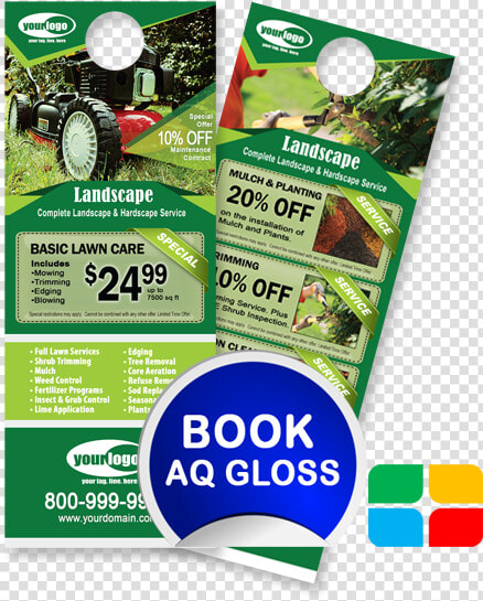 Landscaping Door Hangers La010022 425 X 11 Aq   Snow Removal Door Hanger  HD Png DownloadTransparent PNG