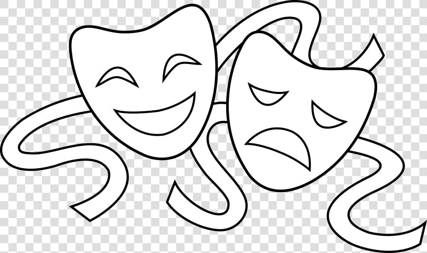 Acting Clipart   Comedy Tragedy Theater Masks  HD Png DownloadTransparent PNG