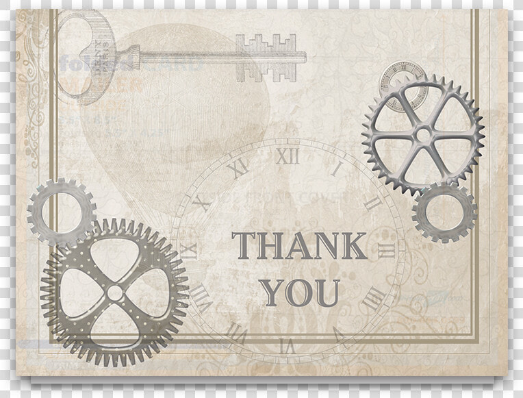 Steampunk Wedding Industrial Style Thank You Card   Banknote  HD Png DownloadTransparent PNG