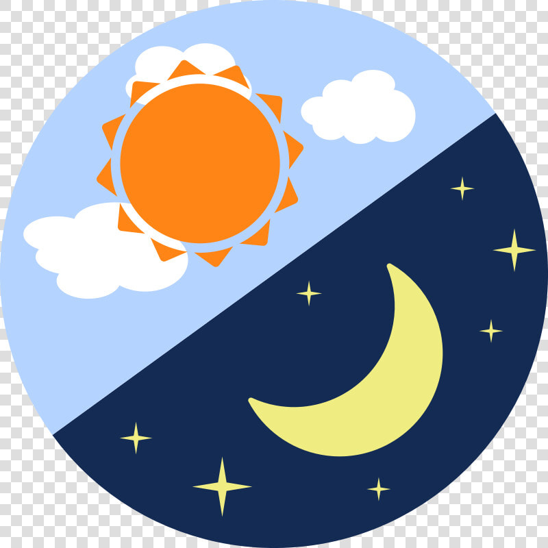 Moon Clipart Night   Night And Day Clip Art  HD Png DownloadTransparent PNG