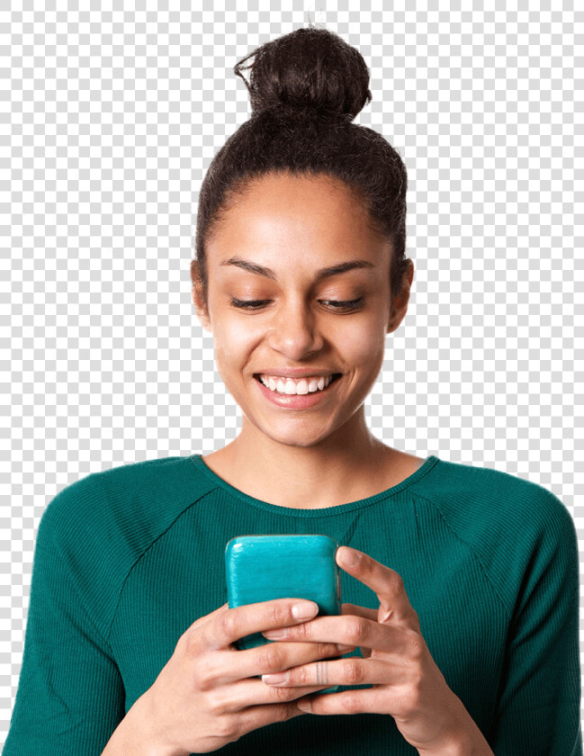 Transparent Woman Holding Money Png   Woman Holding Phone Png  Png DownloadTransparent PNG