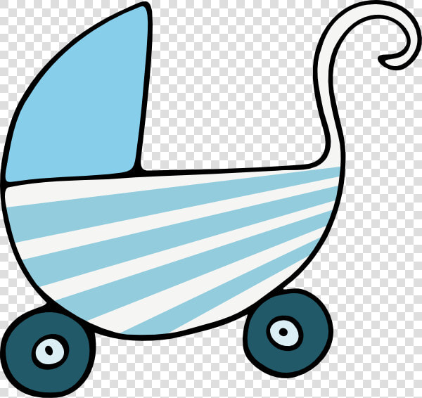 Blue Stroller Svg Clip Arts   Baby Shower Clip Art  HD Png DownloadTransparent PNG