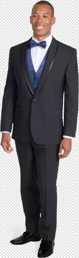 Black Framed Notch Lapel Tuxedo With Blue Bow Tie   Scott Stanford Wwe  HD Png DownloadTransparent PNG