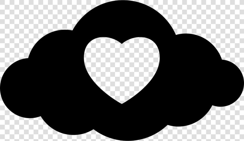 Heart In A Cloud   Heart Cloud Icon Png  Transparent PngTransparent PNG