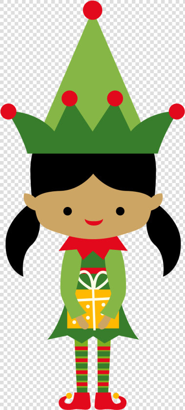 Green cartoon clip Character christmas Elf graphics costume   Girl Elf Clip Art  HD Png DownloadTransparent PNG