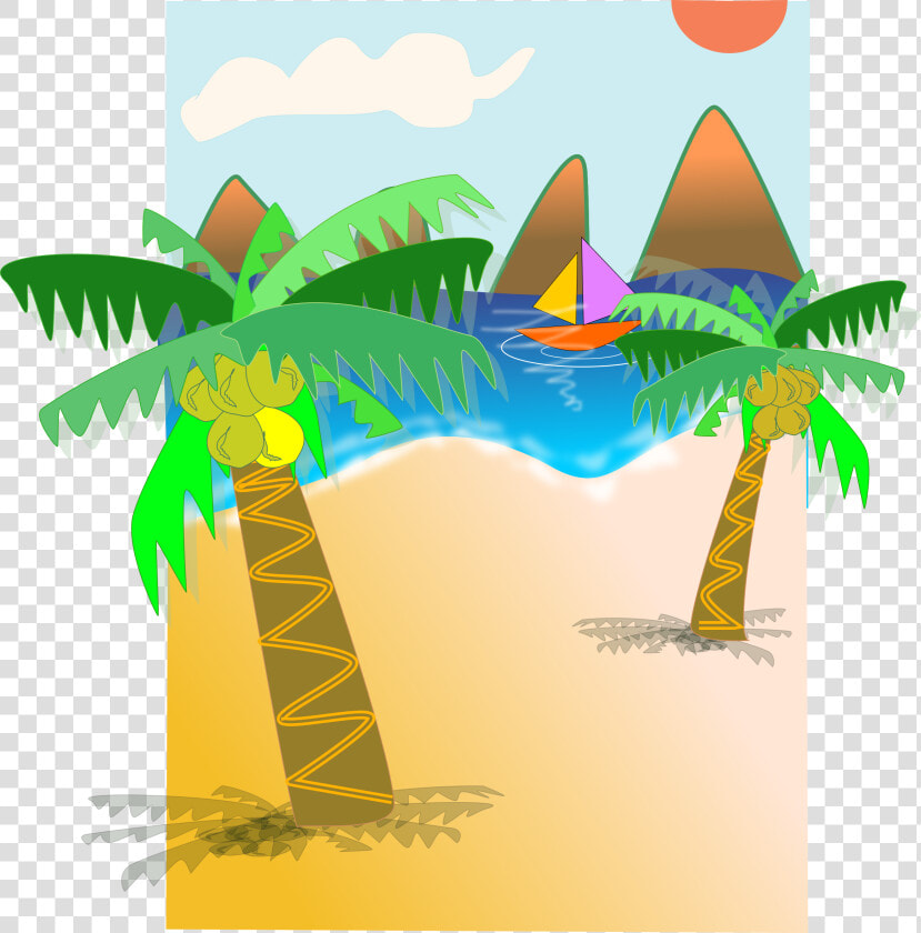 Coqueiro De Praia Clip Arts   Imagens De Coqueiro De Praia  HD Png DownloadTransparent PNG