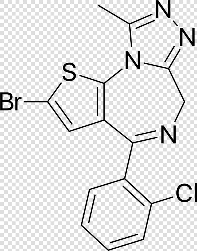 Alprazolam Chemical Structure   Png Download   Fluclotizolam  Transparent PngTransparent PNG