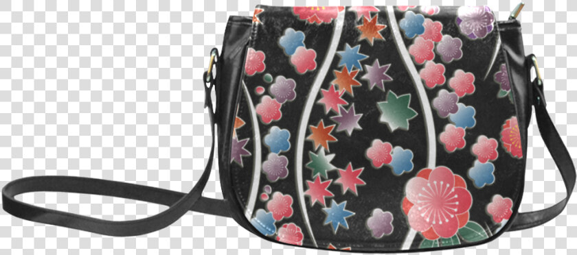 Bright Flowers And Leaves On Black Background Striking   Trick R Treat Sam Purse  HD Png DownloadTransparent PNG