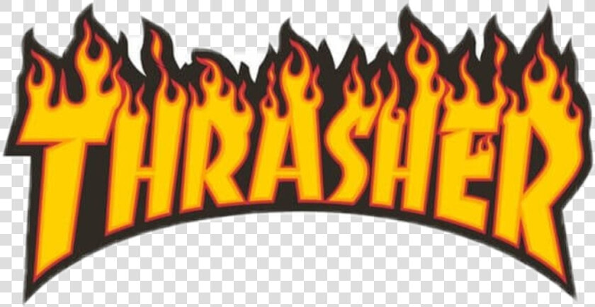  thrasher  flames  fire  trend  cute   High Resolution Thrasher Logo  HD Png DownloadTransparent PNG