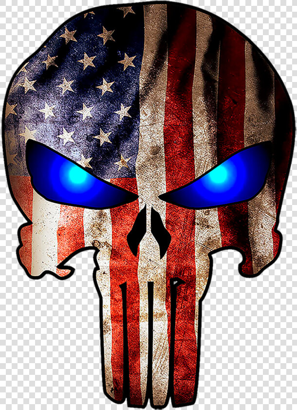 Punisher With American Flag   Png Download   American Flag Punisher Skull Png  Transparent PngTransparent PNG