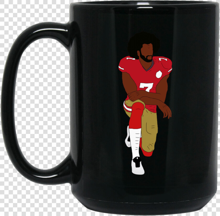 Colin Kaepernick Kneeling Bm15oz 15 Oz   Coffee Cup  HD Png DownloadTransparent PNG