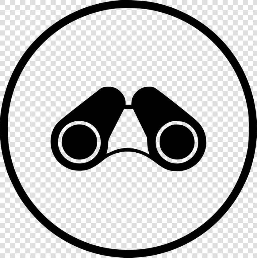 Line Art nose circle clip Book binoculars   Telescope Icon Round Black  HD Png DownloadTransparent PNG