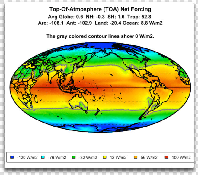 Ceres Toa Net Forcing   Solar Forcing Gradient Latitude Globe  HD Png DownloadTransparent PNG