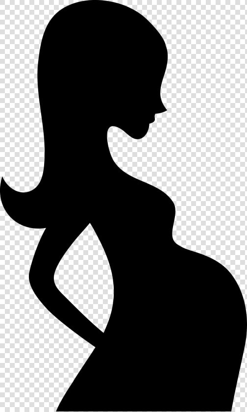 Pregnancy Clip Art   Pregnant Mom Black And White  HD Png DownloadTransparent PNG