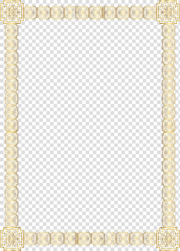 Cadre   Elegant Gold Page Border  HD Png DownloadTransparent PNG