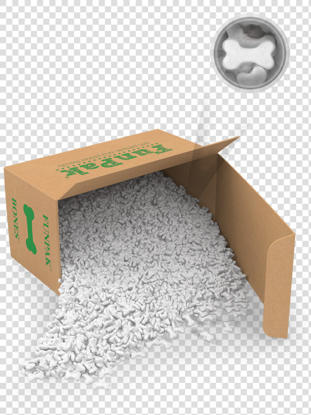 Box Of Packing Peanuts  HD Png DownloadTransparent PNG