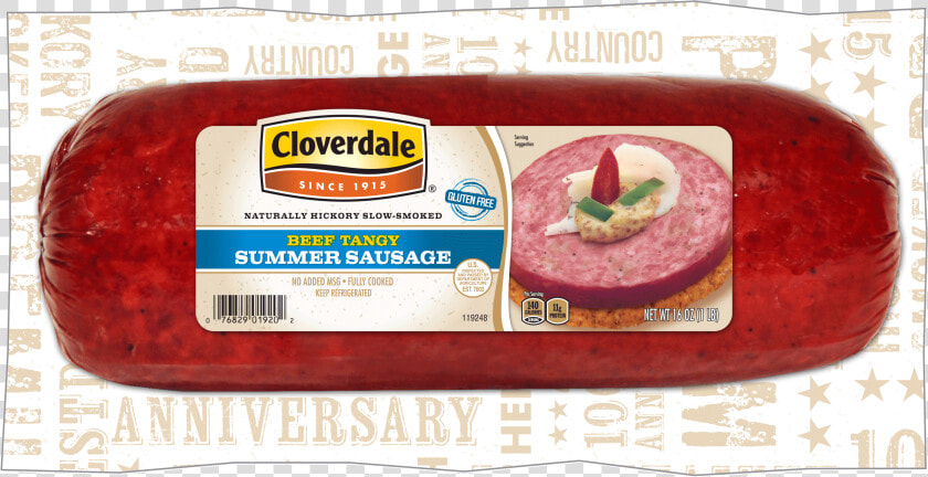 Cloverdale Pepper Jack Tangy Summer Sausage  HD Png DownloadTransparent PNG