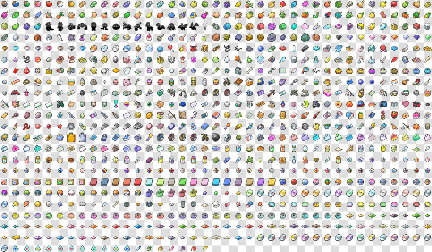 Pokemon Item Sprite Png   Pokemon Icons Sprite Shiny All  Transparent PngTransparent PNG