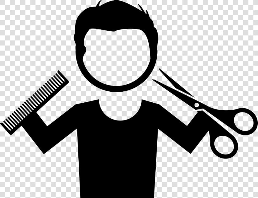 Hairdresser With Comb And Scissors  HD Png DownloadTransparent PNG