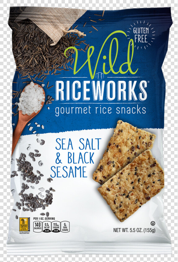 5oz Wild Riceworks Sea Salt  amp  Black Sesame   Riceworks Sea Salt And Black Sesame  HD Png DownloadTransparent PNG