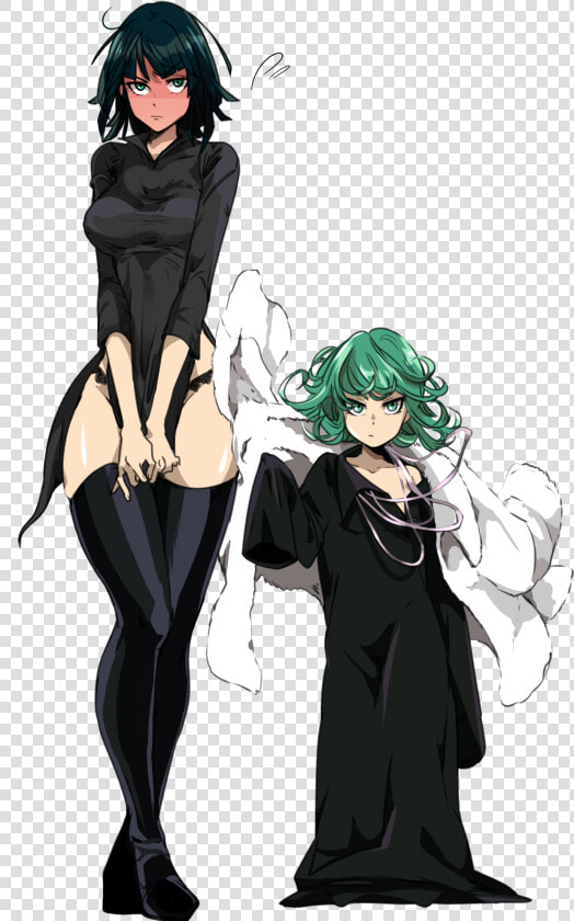 Human Hair Color Anime Fictional Character Black Hair   One Punch Man Tatsumaki Sister  HD Png DownloadTransparent PNG