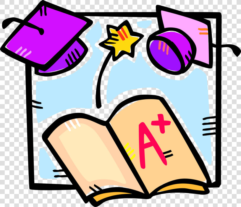 Vector Illustration Of High School  College And University   School Clipart Report Card  HD Png DownloadTransparent PNG