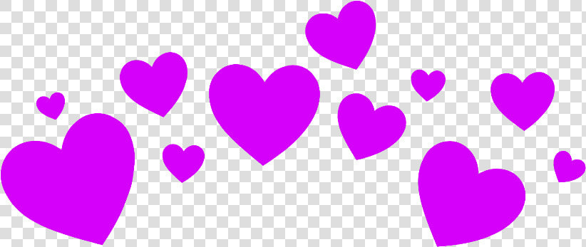  heartcrown  hearts  purple  overlay  cute   Billie Eilish  HD Png DownloadTransparent PNG