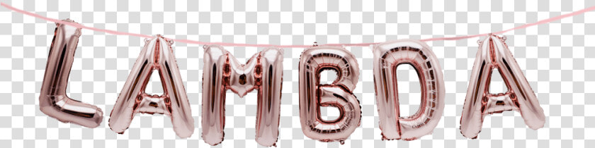 Lambda Greek Alphabet Balloon Banner Set Fraternity   Body Jewelry  HD Png DownloadTransparent PNG