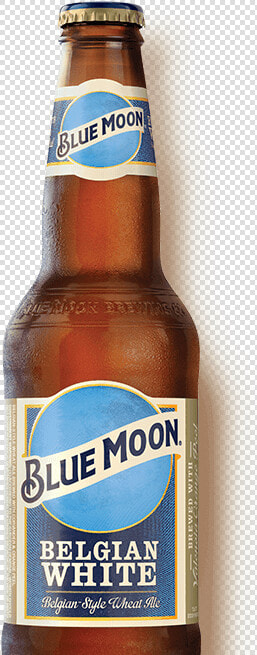 Bluemoon Belgian White Beer Bottle   Blue Moon Beer  HD Png DownloadTransparent PNG