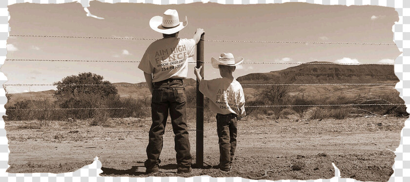 Aim High Fence Construction Texas   Cowboy  HD Png DownloadTransparent PNG