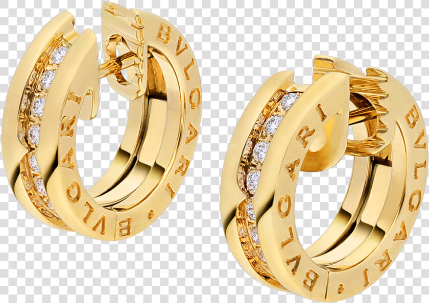 Pendientes Oro Bvlgari B Zero  HD Png DownloadTransparent PNG