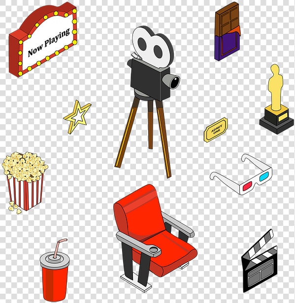 Cinema  Video  Entertainment  Camera  Sign  Set   Entretenimento Png  Transparent PngTransparent PNG