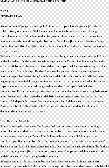 Essay Pancasila Sebagai Etika Politik   Rehearsal For A Play  HD Png DownloadTransparent PNG