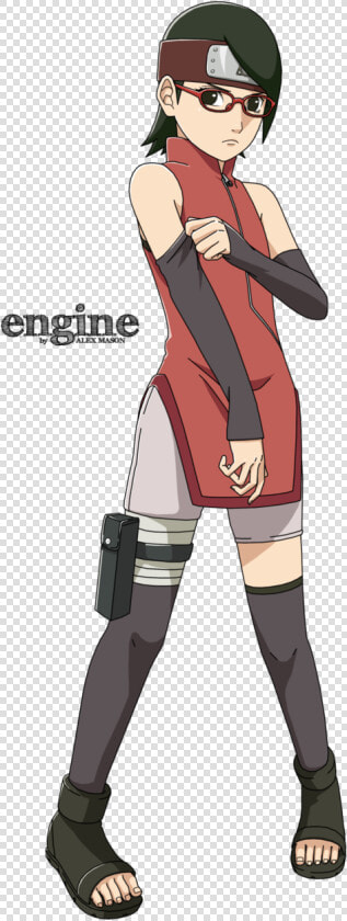 Sarada Boruto Full Body  HD Png DownloadTransparent PNG