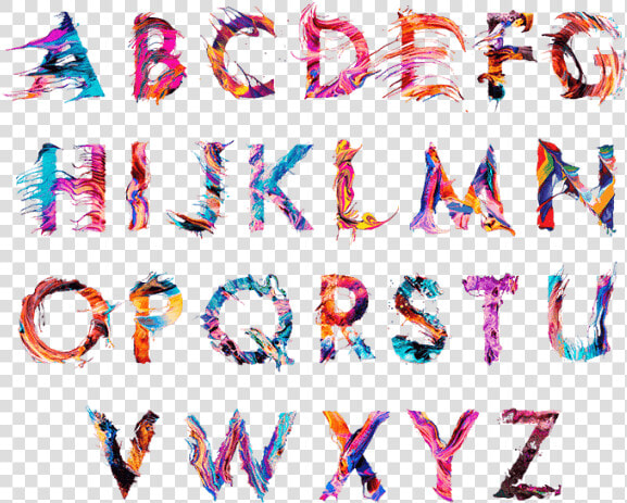 Typeface Letters Typography Colorful Png File Hd Clipart   Typography Abc  Transparent PngTransparent PNG