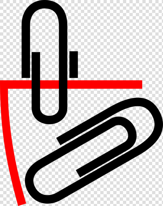 Vector Illustration Of Paper Clip Or Paperclip Office  HD Png DownloadTransparent PNG