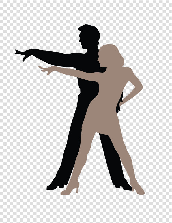 The Hustle   Ballroom Dancer Silhouette Latin  HD Png DownloadTransparent PNG