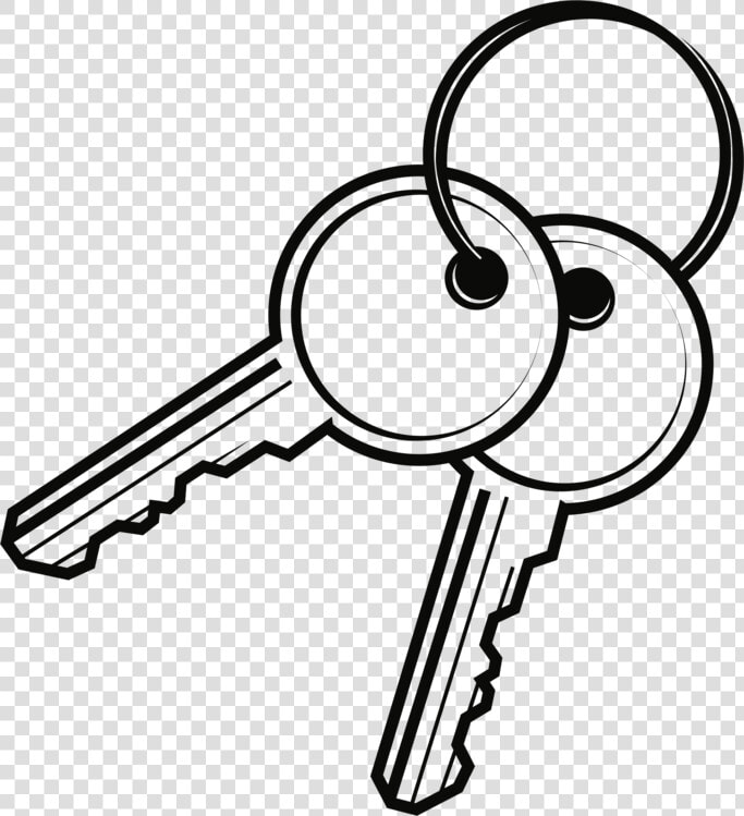 Line Art key lock And Key   Clip Art Picture Of Key  HD Png DownloadTransparent PNG