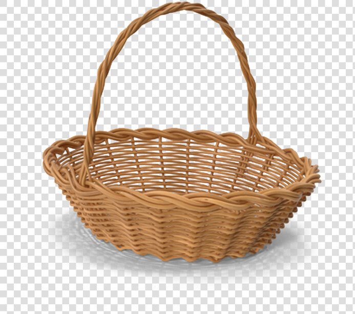 Easter Basket Clip Art   Transparent Gift Basket Empty  HD Png DownloadTransparent PNG