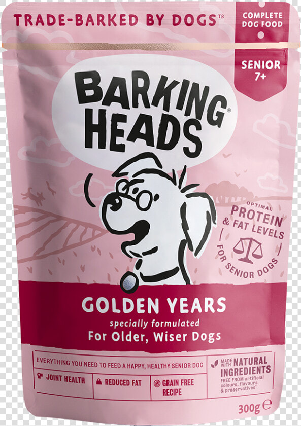 Barking Heads Golden Years Pouch Front Of Pack   Barking Heads Golden Years  HD Png DownloadTransparent PNG