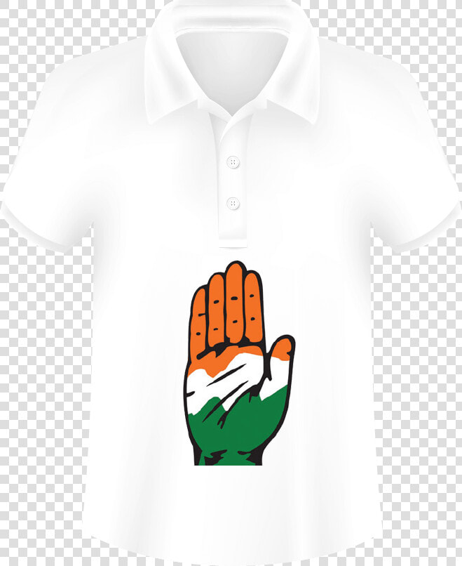 Congress Logo Printed T shirts In White Color   Indian National Congress Logo  HD Png DownloadTransparent PNG