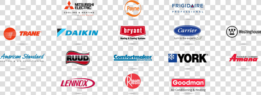 We Service All Hvac Brands   Hvac Commercial Brands  HD Png DownloadTransparent PNG