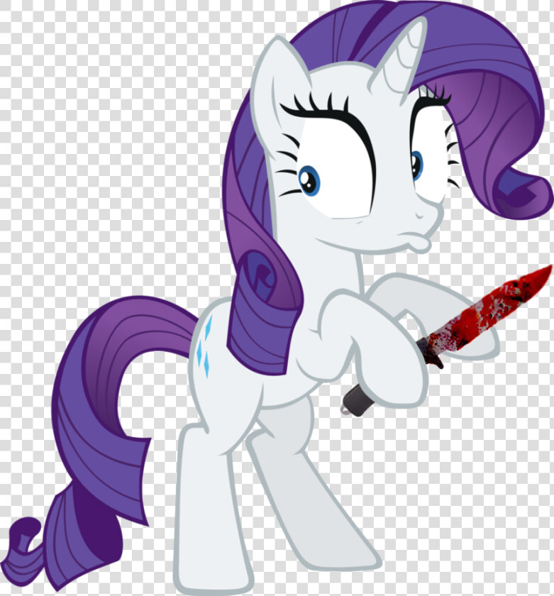 Transparent Bloody Knife Png   Pony Friendship Is Magic Rarity  Png DownloadTransparent PNG