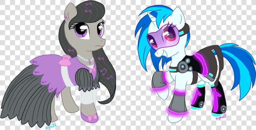 Derpy Hooves Pony Mammal Purple Horse Pink Vertebrate   My Little Pony Octavia Dress  HD Png DownloadTransparent PNG