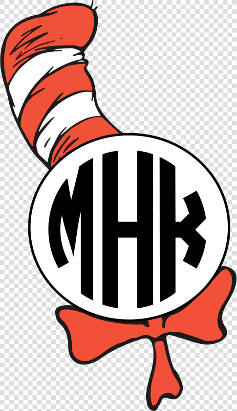 Seuss Reading Across America Day Transfers Sew Down   Circle Monogram With Circles Around  HD Png DownloadTransparent PNG