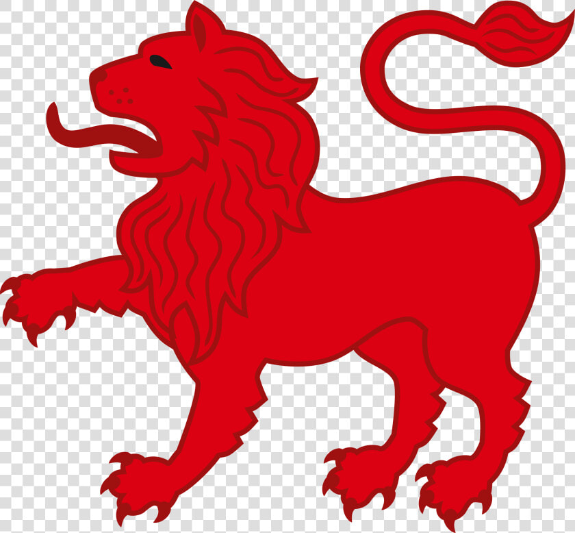 Red Lion Clip Arts   Lion On Tasmanian Flag  HD Png DownloadTransparent PNG