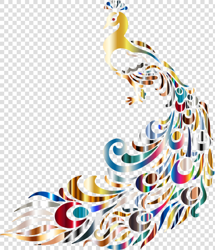 Chromatic Peacock 3 No Background Clip Arts   Png Transparent Background Peacock  Png DownloadTransparent PNG