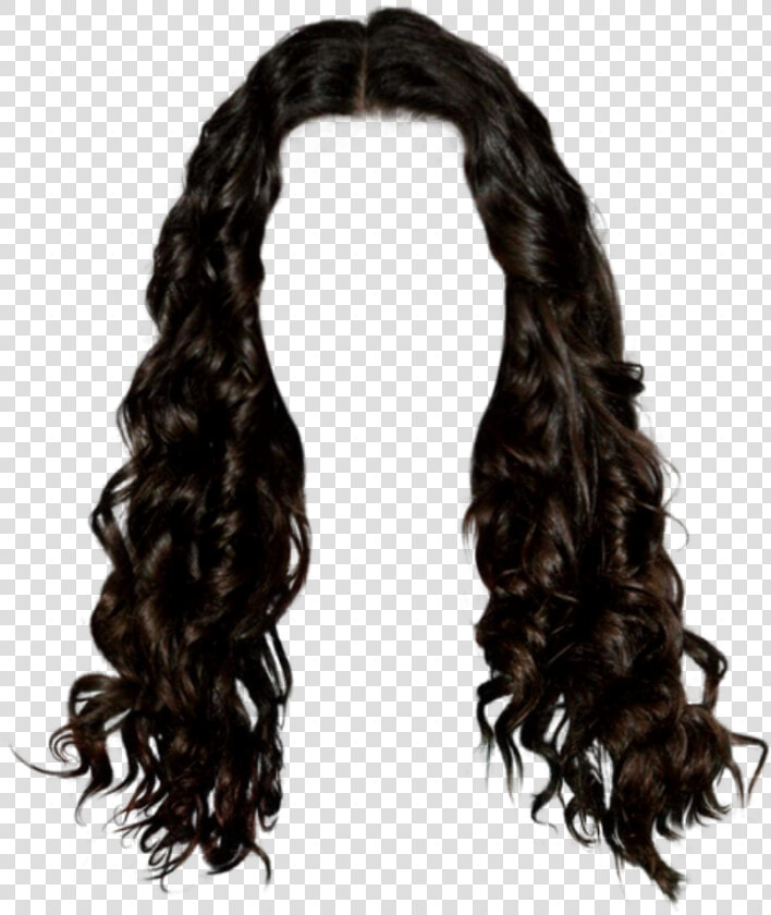  wig  hair  black  brunette  curly  wavy   Black Curly Hair Png  Transparent PngTransparent PNG