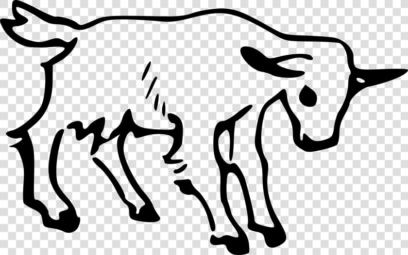 Goat Clip Arts   Goat Outline Clip Art  HD Png DownloadTransparent PNG