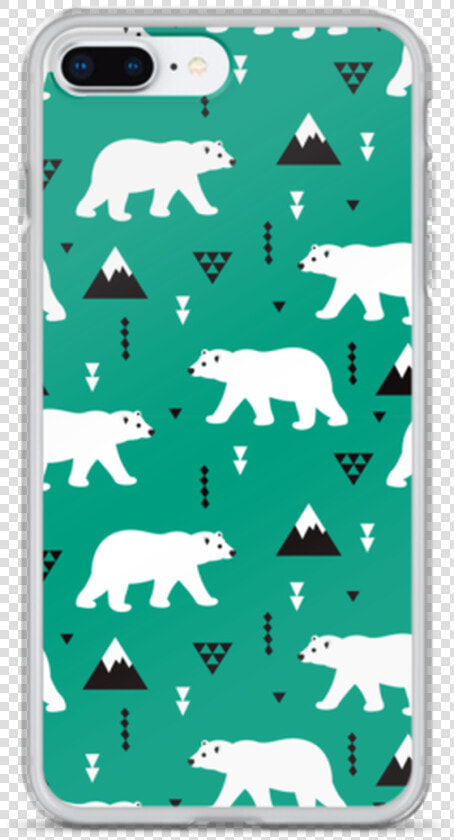 Polar Bear Pattern Iphone Case   Mobile Phone Case  HD Png DownloadTransparent PNG